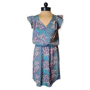 Jessica Simpson Blue Floral Dress Size 2 NEW